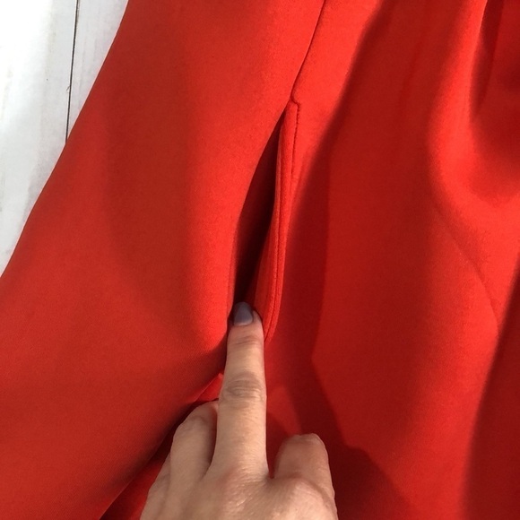 Nasty Gal Fit & Flare Orange Dress Size M.  NWT - Picture 5 of 11